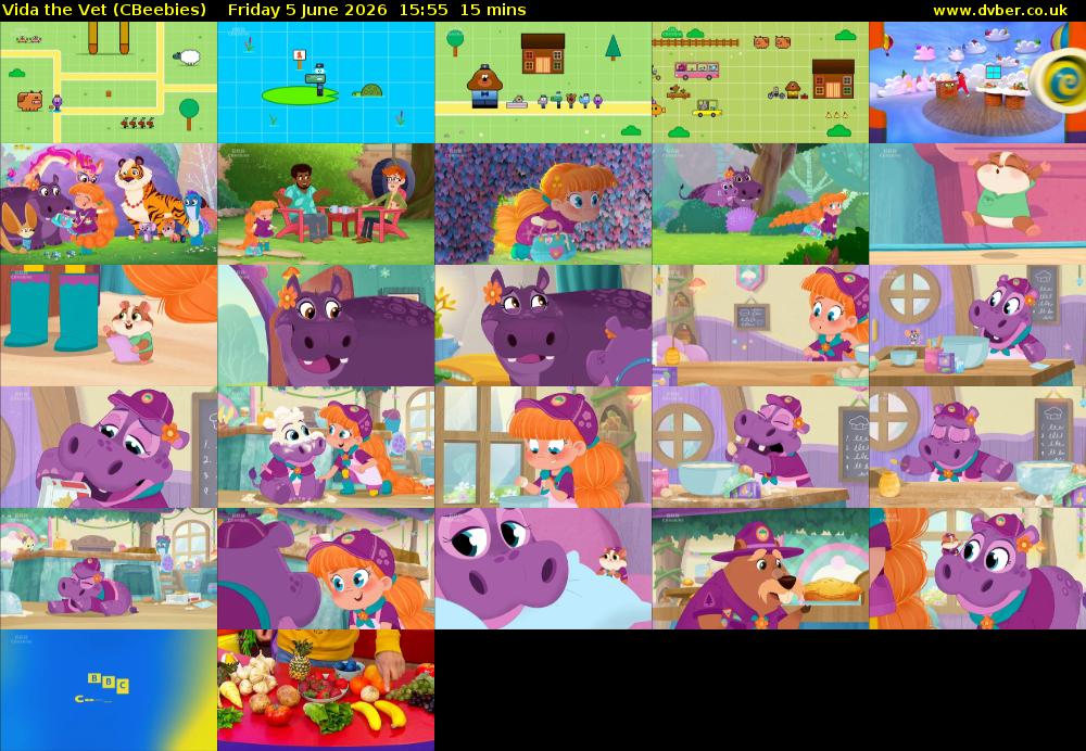 Vida the Vet (CBeebies) Friday 5 June 2026 15:55 - 16:10