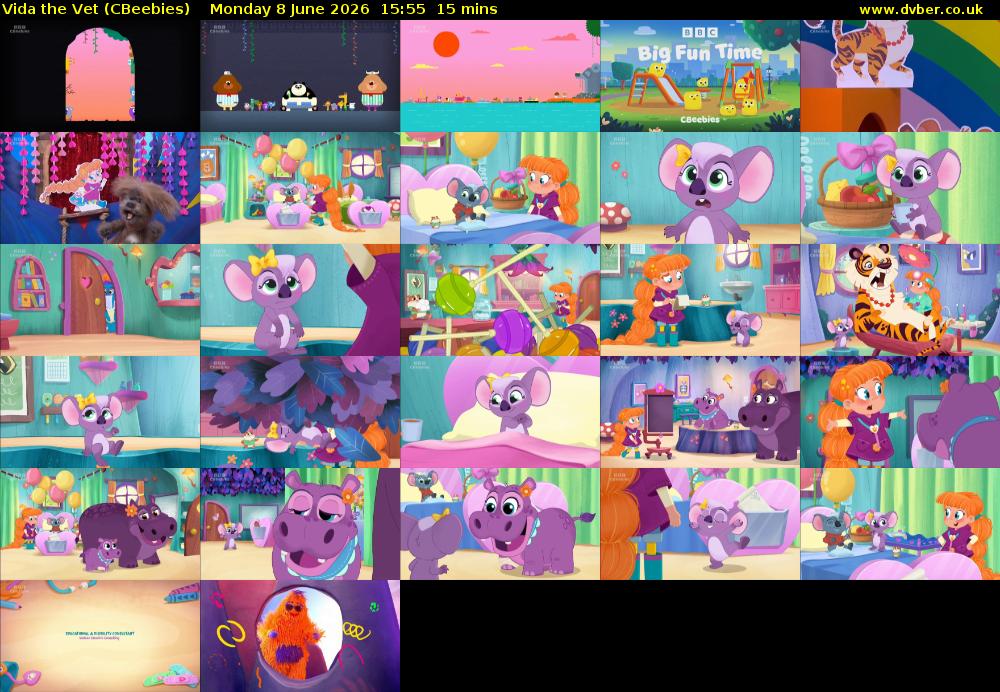 Vida the Vet (CBeebies) Monday 8 June 2026 15:55 - 16:10