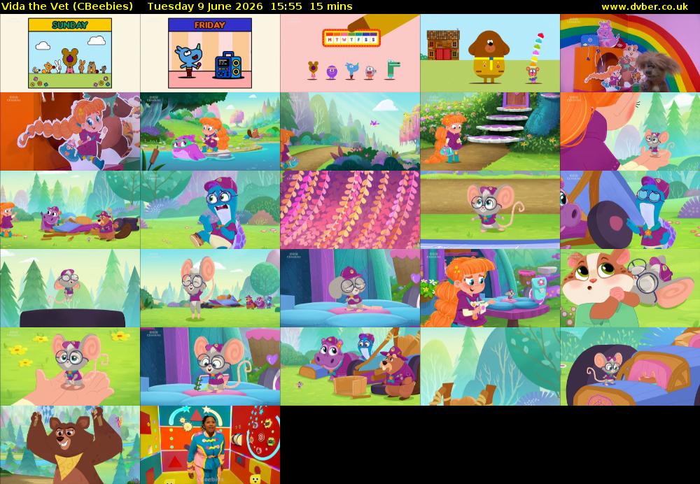 Vida the Vet (CBeebies) Tuesday 9 June 2026 15:55 - 16:10