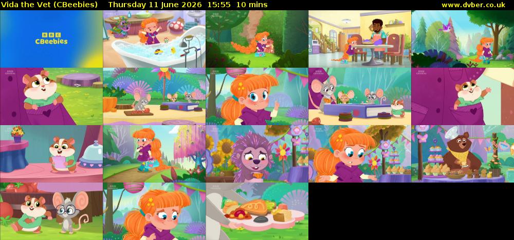 Vida the Vet (CBeebies) Thursday 11 June 2026 15:55 - 16:05