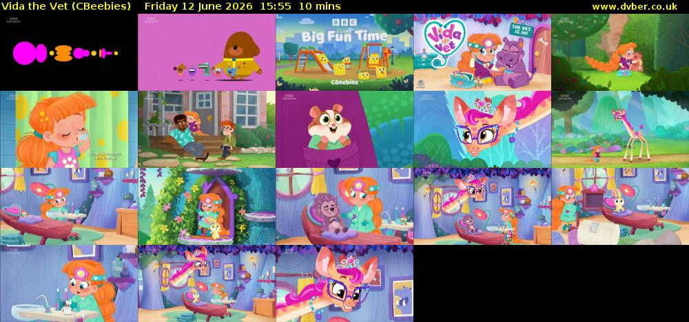 Vida the Vet (CBeebies) Friday 12 June 2026 15:55 - 16:05