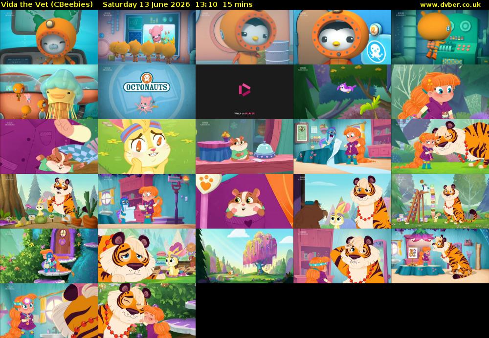 Vida the Vet (CBeebies) Saturday 13 June 2026 13:10 - 13:25