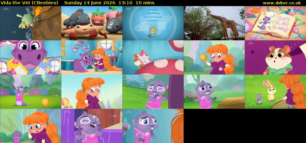 Vida the Vet (CBeebies) Sunday 14 June 2026 13:10 - 13:20