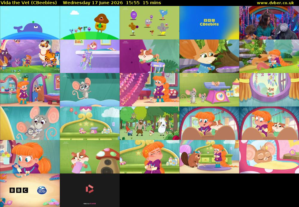 Vida the Vet (CBeebies) Wednesday 17 June 2026 15:55 - 16:10