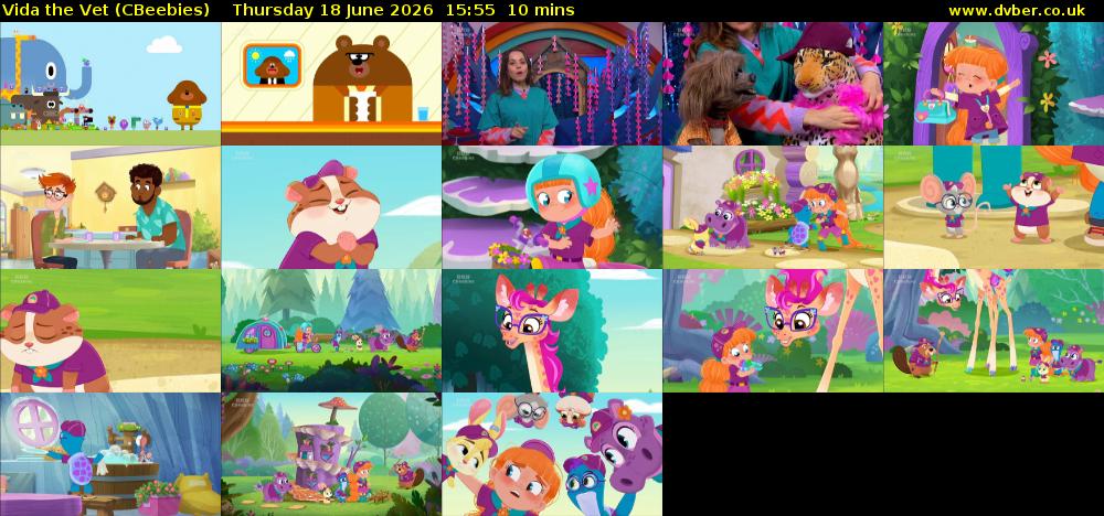 Vida the Vet (CBeebies) Thursday 18 June 2026 15:55 - 16:05