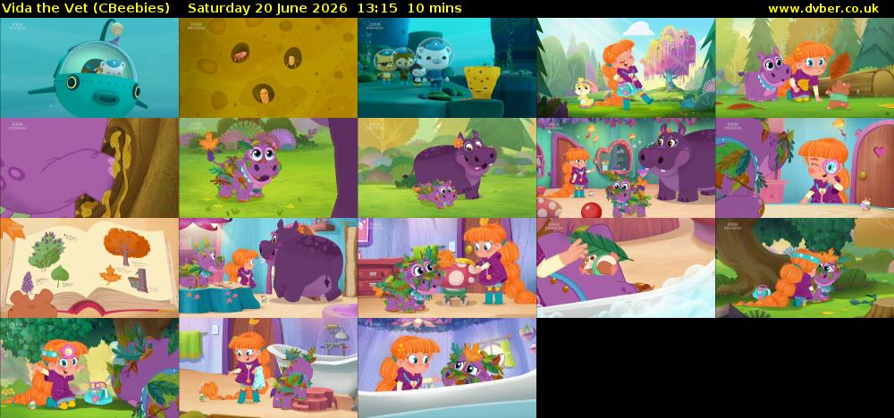 Vida the Vet (CBeebies) Saturday 20 June 2026 13:15 - 13:25