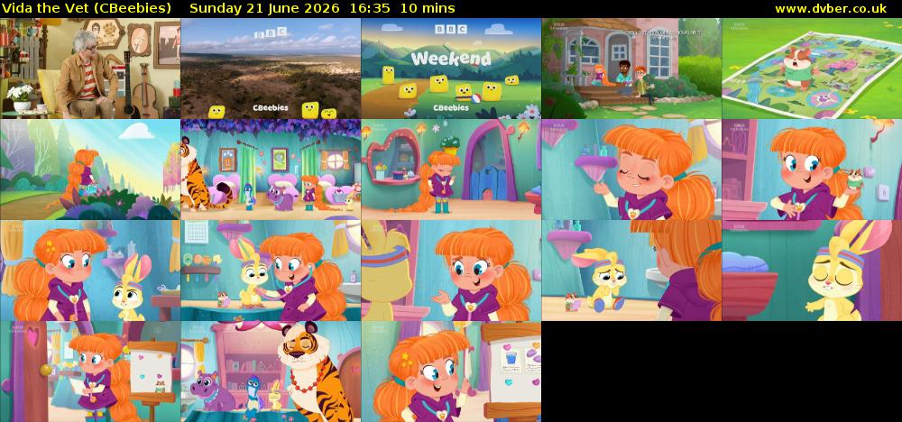 Vida the Vet (CBeebies) Sunday 21 June 2026 16:35 - 16:45