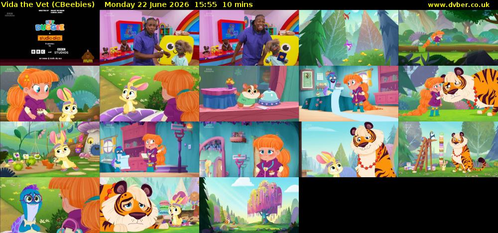 Vida the Vet (CBeebies) Monday 22 June 2026 15:55 - 16:05