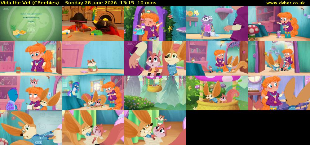 Vida the Vet (CBeebies) Sunday 28 June 2026 13:15 - 13:25