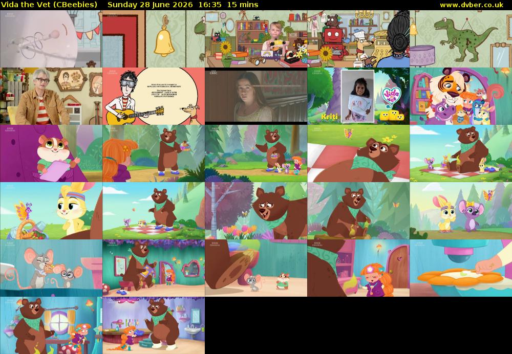 Vida the Vet (CBeebies) Sunday 28 June 2026 16:35 - 16:50