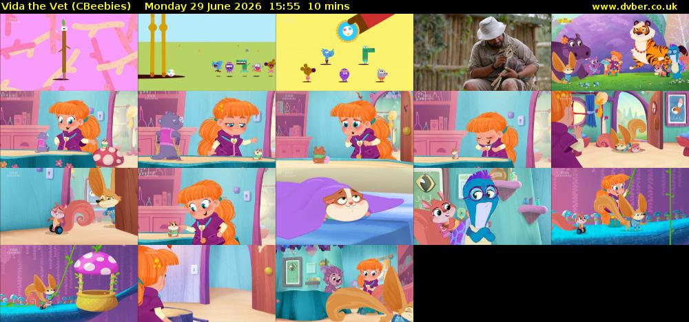 Vida the Vet (CBeebies) Monday 29 June 2026 15:55 - 16:05