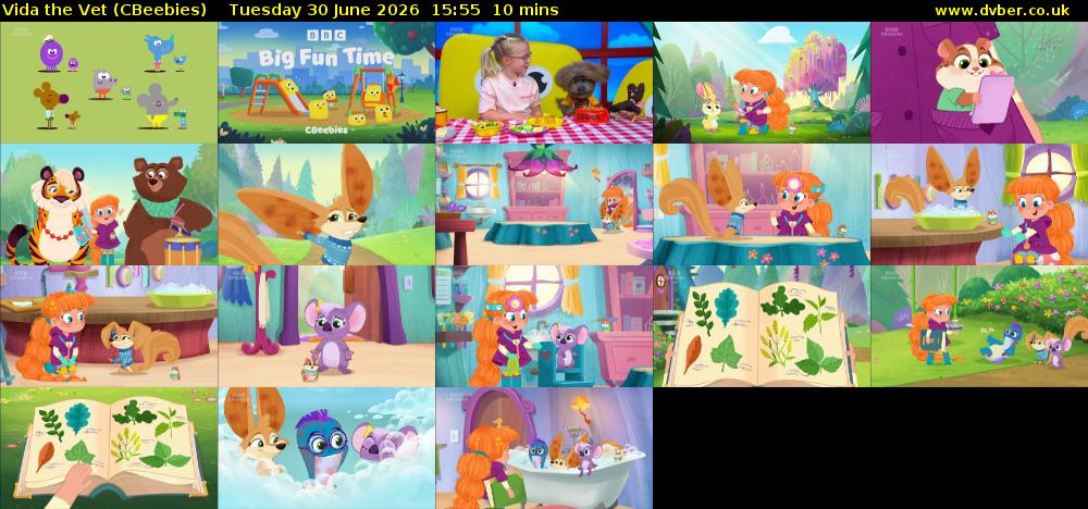 Vida the Vet (CBeebies) Tuesday 30 June 2026 15:55 - 16:05