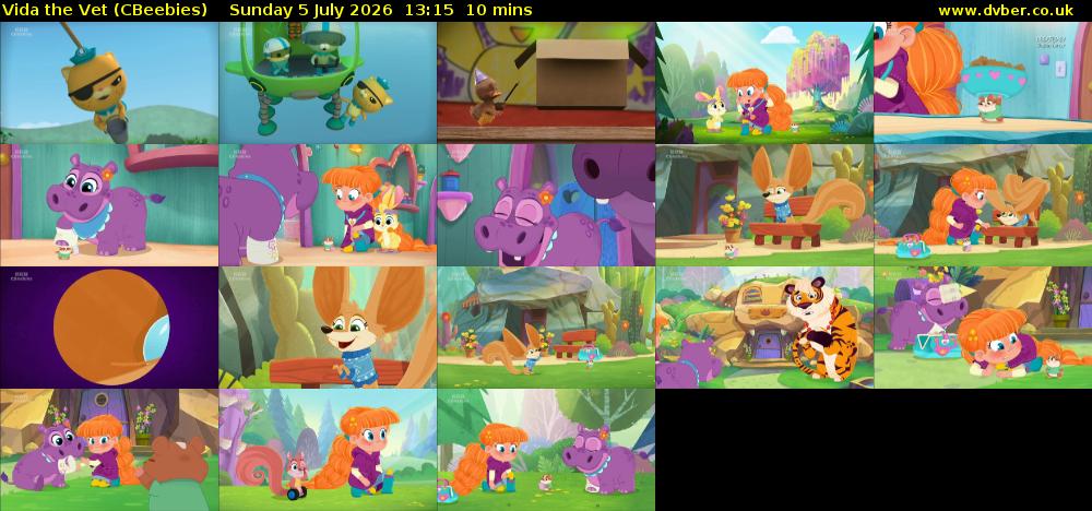 Vida the Vet (CBeebies) Sunday 5 July 2026 13:15 - 13:25