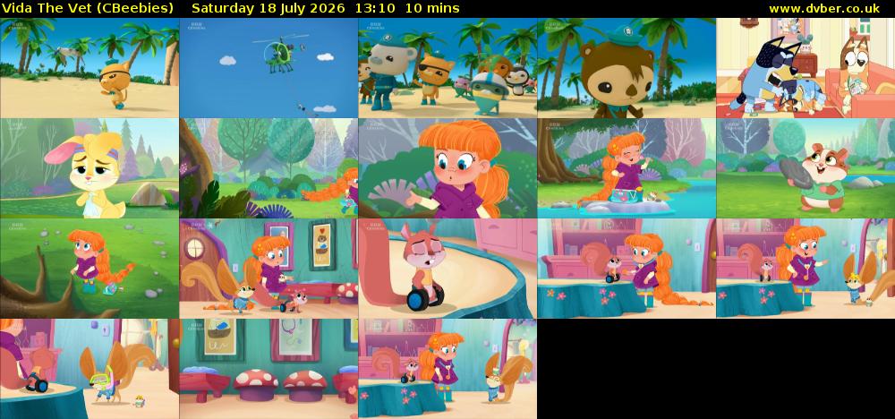 Vida the Vet (CBeebies) Saturday 18 July 2026 13:10 - 13:20