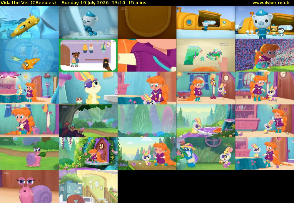 Vida the Vet (CBeebies) Sunday 19 July 2026 13:10 - 13:25