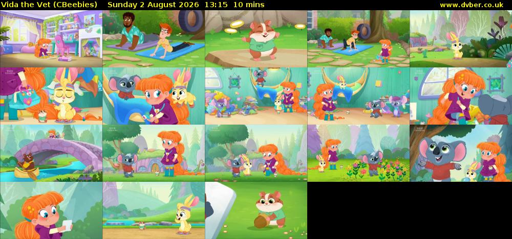 Vida the Vet (CBeebies) Sunday 2 August 2026 13:15 - 13:25