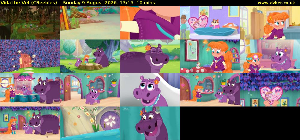 Vida the Vet (CBeebies) Sunday 9 August 2026 13:15 - 13:25