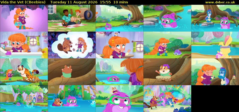 Vida the Vet (CBeebies) Tuesday 11 August 2026 15:55 - 16:05