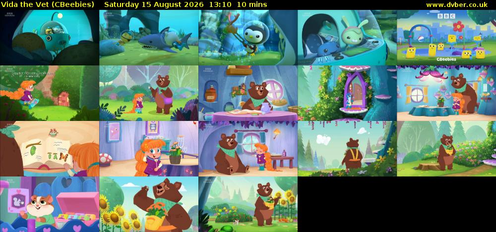 Vida the Vet (CBeebies) Saturday 15 August 2026 13:10 - 13:20