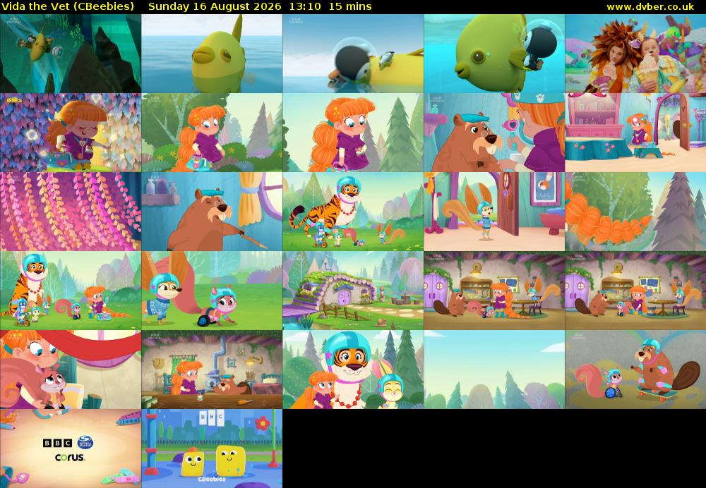 Vida the Vet (CBeebies) Sunday 16 August 2026 13:10 - 13:25