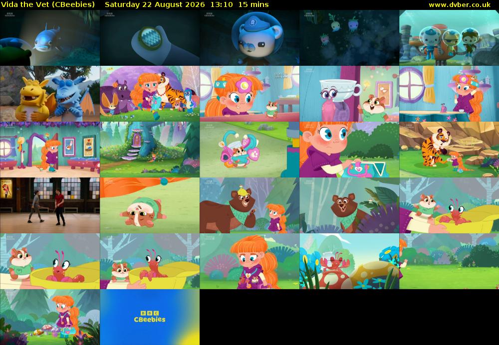 Vida the Vet (CBeebies) Saturday 22 August 2026 13:10 - 13:25