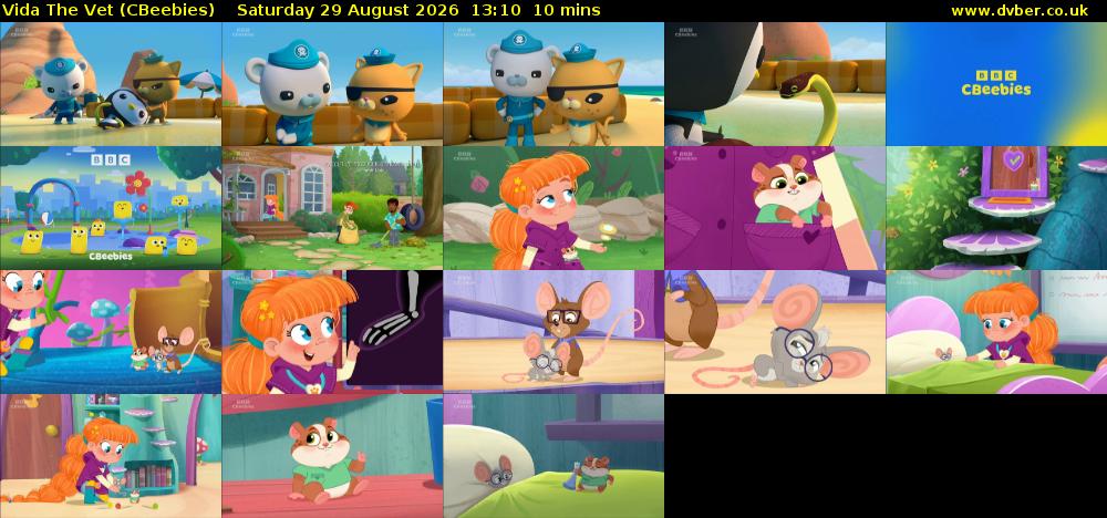 Vida the Vet (CBeebies) Saturday 29 August 2026 13:10 - 13:20