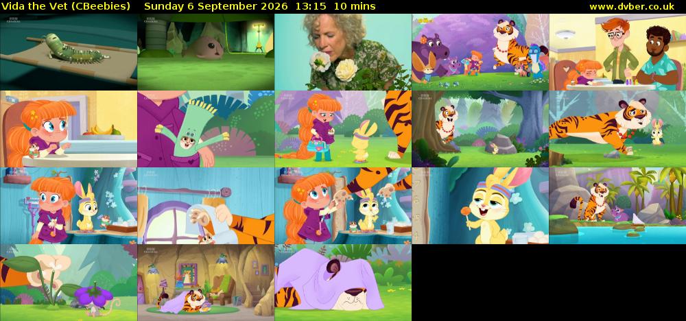 Vida the Vet (CBeebies) Sunday 6 September 2026 13:15 - 13:25