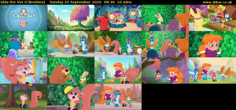 Vida the Vet (CBeebies) Sunday 20 September 2026 08:30 - 08:40