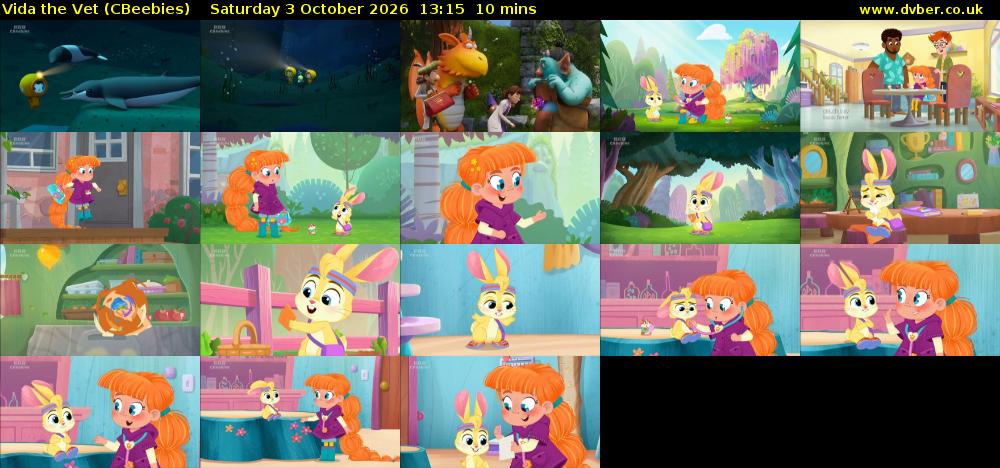 Vida the Vet (CBeebies) Saturday 3 October 2026 13:15 - 13:25