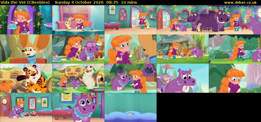 Vida the Vet (CBeebies) Sunday 4 October 2026 08:35 - 08:45