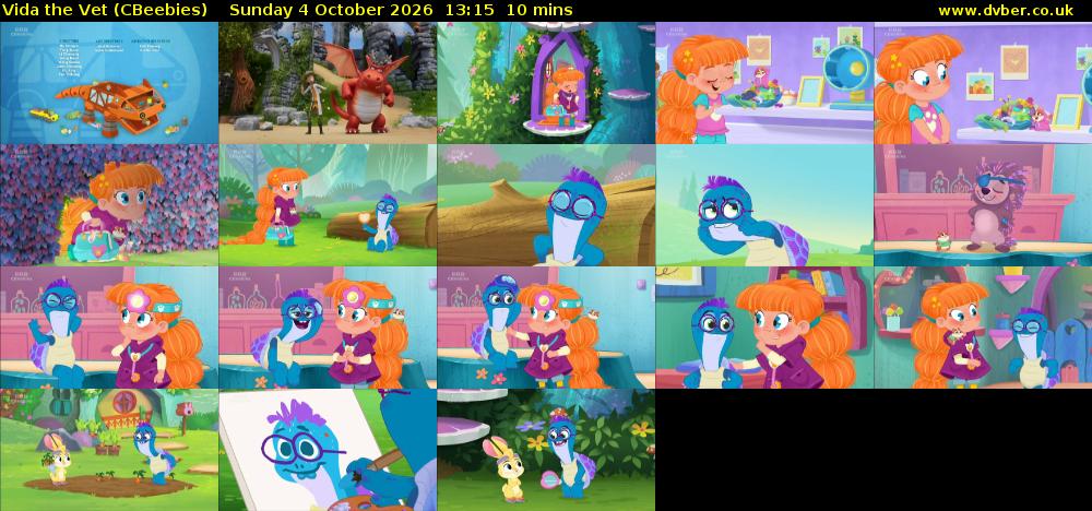 Vida the Vet (CBeebies) Sunday 4 October 2026 13:15 - 13:25