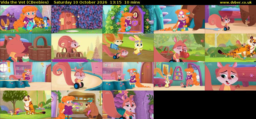 Vida the Vet (CBeebies) Saturday 10 October 2026 13:15 - 13:25