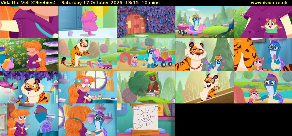 Vida the Vet (CBeebies) Saturday 17 October 2026 13:15 - 13:25