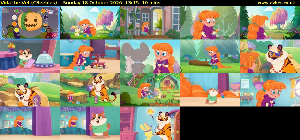 Vida the Vet (CBeebies) Sunday 18 October 2026 13:15 - 13:25