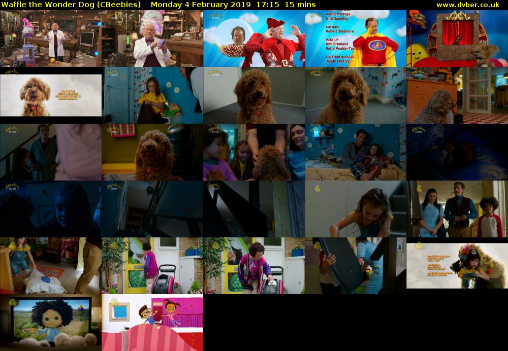 Waffle the Wonder Dog (CBeebies) Monday 4 February 2019 17:15 - 17:30