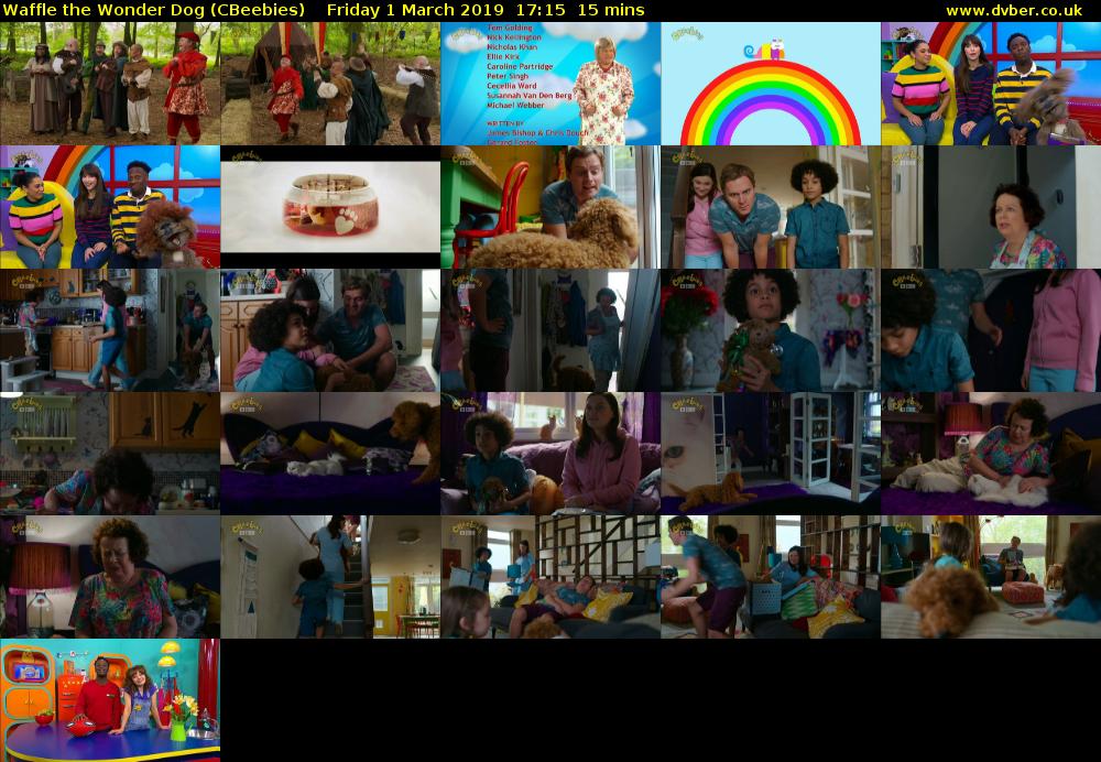 Waffle the Wonder Dog (CBeebies) Friday 1 March 2019 17:15 - 17:30