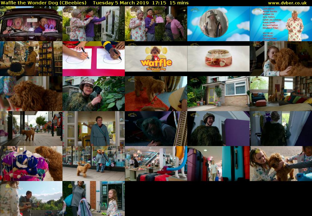 Waffle the Wonder Dog (CBeebies) Tuesday 5 March 2019 17:15 - 17:30