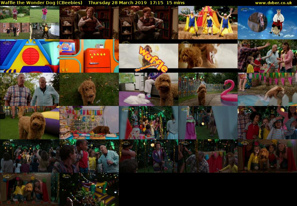 Waffle the Wonder Dog (CBeebies) Thursday 28 March 2019 17:15 - 17:30