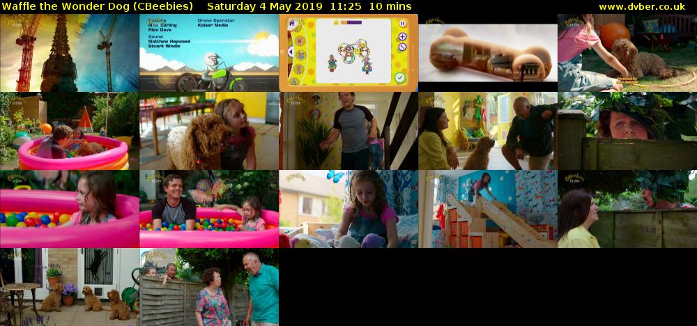 Waffle the Wonder Dog (CBeebies) Saturday 4 May 2019 11:25 - 11:35