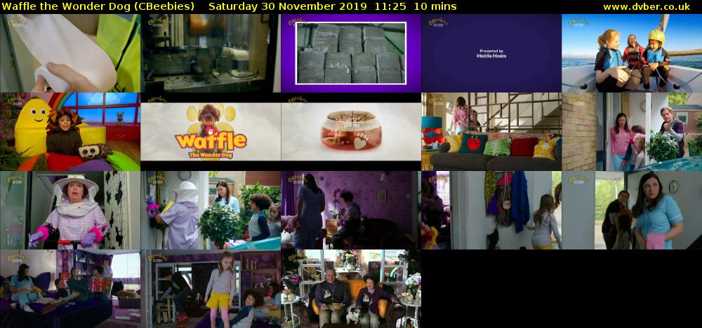 Waffle the Wonder Dog (CBeebies) Saturday 30 November 2019 11:25 - 11:35