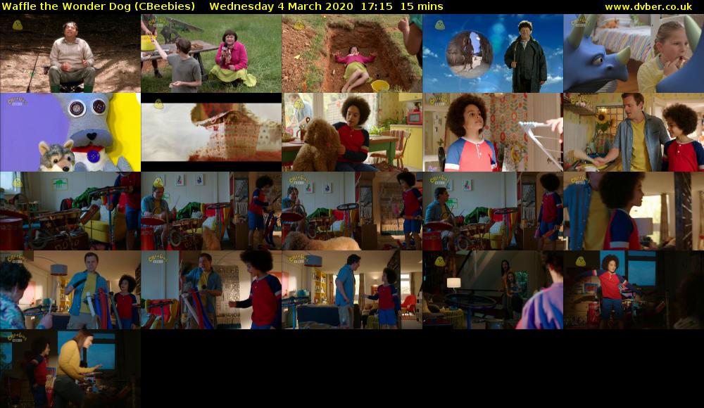 Waffle the Wonder Dog (CBeebies) Wednesday 4 March 2020 17:15 - 17:30