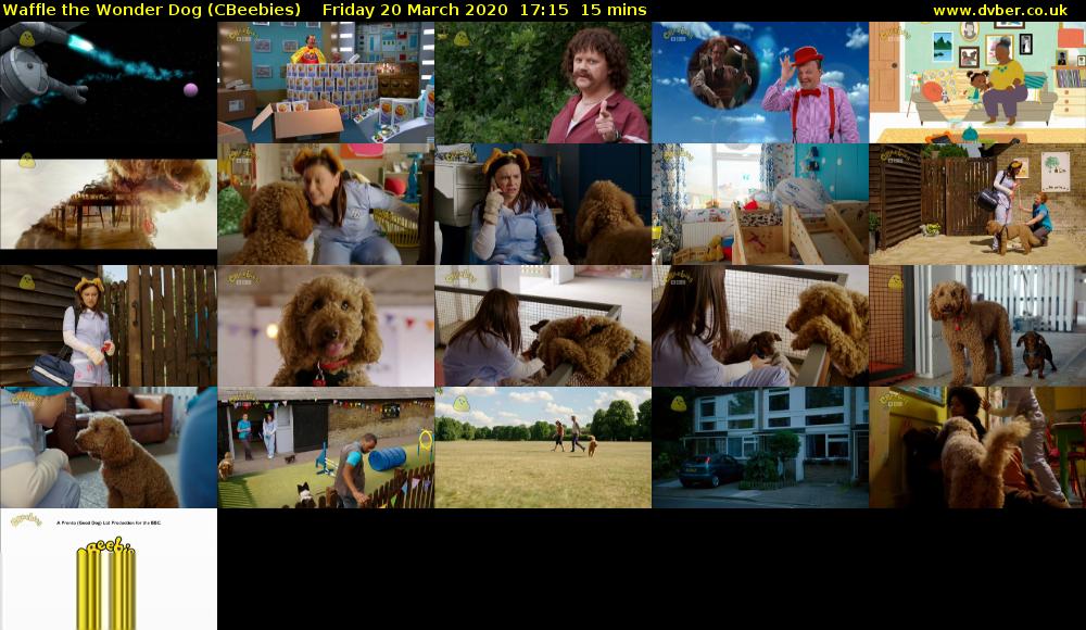 Waffle the Wonder Dog (CBeebies) Friday 20 March 2020 17:15 - 17:30