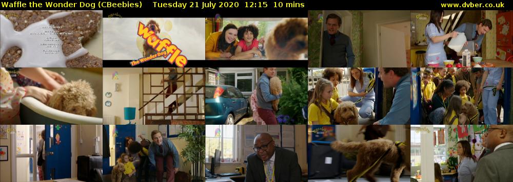 Waffle the Wonder Dog (CBeebies) Tuesday 21 July 2020 12:15 - 12:25