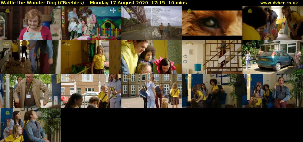 Waffle the Wonder Dog (CBeebies) Monday 17 August 2020 17:15 - 17:25