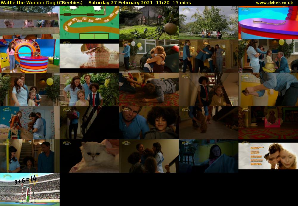 Waffle the Wonder Dog (CBeebies) Saturday 27 February 2021 11:20 - 11:35