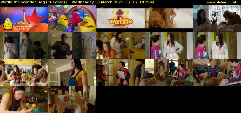 Waffle the Wonder Dog (CBeebies) Wednesday 10 March 2021 17:15 - 17:25