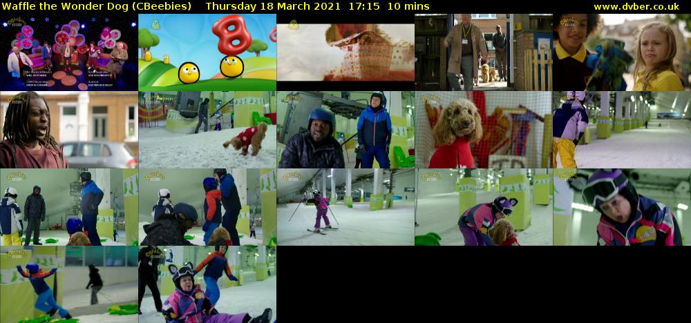 Waffle the Wonder Dog (CBeebies) Thursday 18 March 2021 17:15 - 17:25