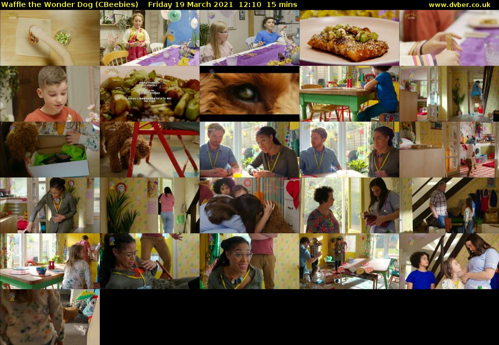 Waffle the Wonder Dog (CBeebies) Friday 19 March 2021 12:10 - 12:25