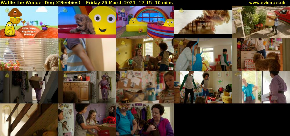 Waffle the Wonder Dog (CBeebies) Friday 26 March 2021 17:15 - 17:25
