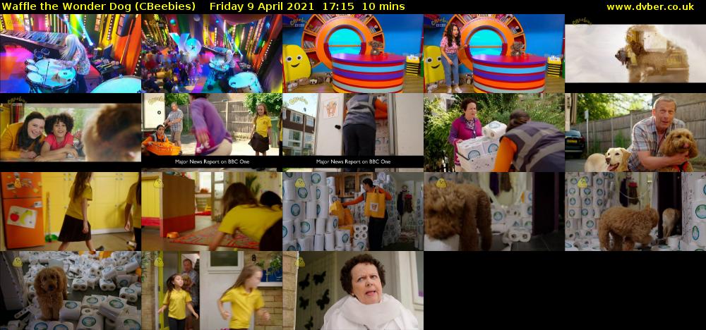 Waffle the Wonder Dog (CBeebies) Friday 9 April 2021 17:15 - 17:25